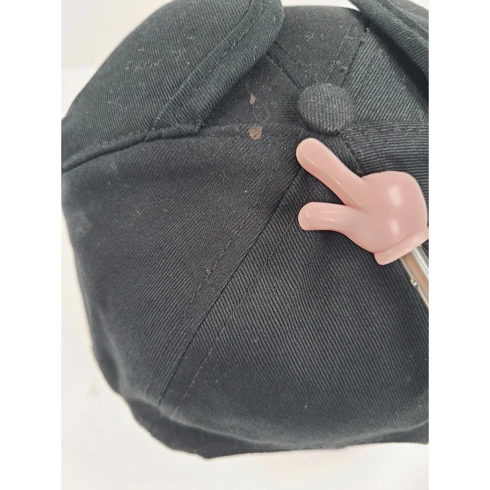 Disney Mickey Mouse Ears‎ Black Snapback Baseball Hat Youth Embroidered Script